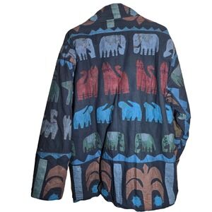 RUPEES COLLECTION Vintage Women's Jacket Coat Made in India 100% Cotton Pockets!